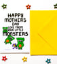 Mother's Day Card From Your Little Monsters For Mummy, Gran, Nanny  - Image 2