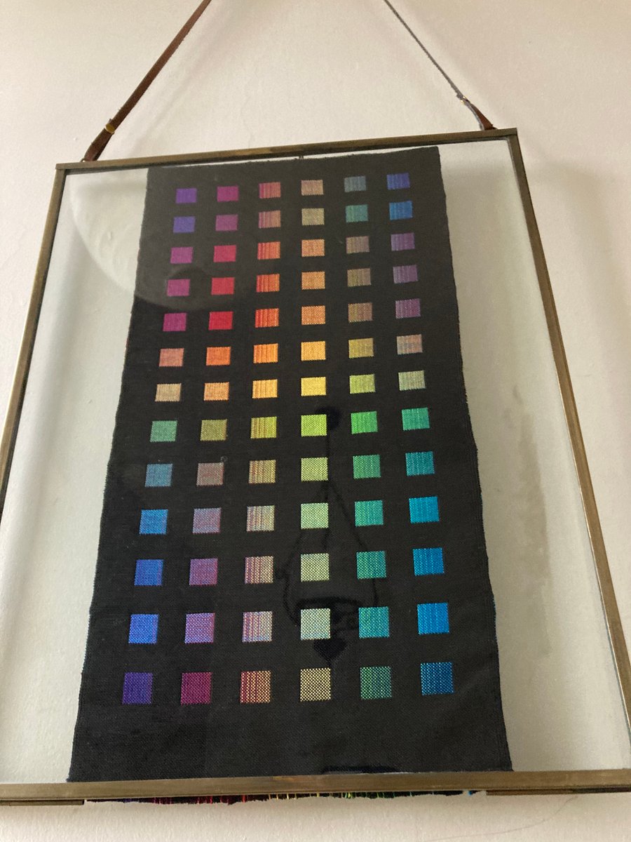 Spectrum Study, Double-sided Woven Framed Wall Hanging