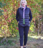 Handmade Felted Wool Decorative Scarf Tie – Lavender Design