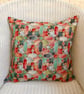 Scatter Cushion: Tapestry Abstract design Denim Blue reverse 17" - Image 3