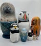 Sea and shore, grey seal and friends animal nesting dolls - Image 2