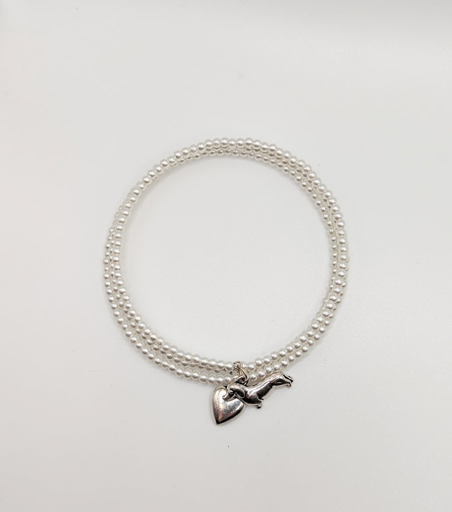 Sausage dog wrap bracelet