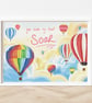 You Make My Heart Soar - Hot Air Balloons Nursery Art Print