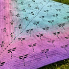 Dragonfly crochet shawl