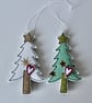 'Two Little Trees' - Hanging Decoration - Image 3