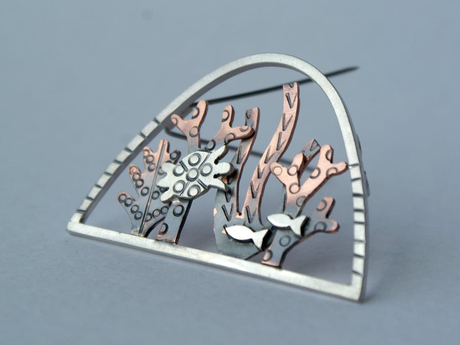 Under the sea turtle brooch