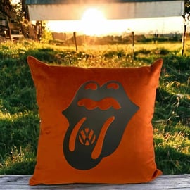 VW Rolling Stones Velvet Cushion x2