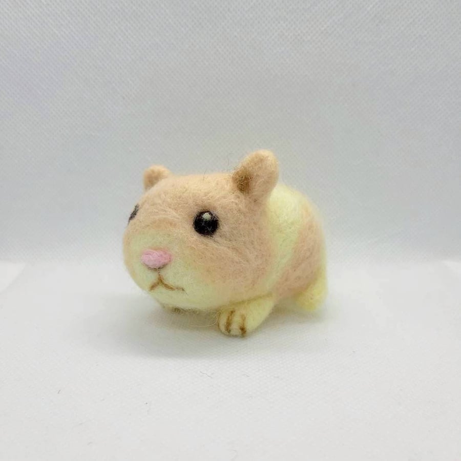 Felted golden hamster