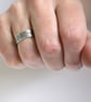 Silver Band ring with Elvish Runes  - Elven Jewellery Not All Those Who Wander  - Image 3