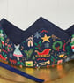 Set of 4 Christmas party crowns. Nutcracker-themed fabrics - Image 4