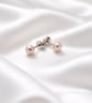 6mm Button Freshwater Pearl Sterling Silver Stud Earrings - Image 4