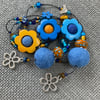“Spring Flowers 2” lariat necklace