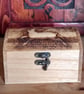 Hare & landscape pyrography wooden box - Image 4
