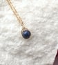 LAPIS LAZULI Necklace Minimalist 14K Gold Filled Pendant September Birthstone - Image 6