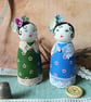 Victorian style wooden peg doll - Image 2