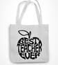 Best Teacher Ever Tote Bag End Of School Teacher Leaving Present Gift Thankyou  - Image 5