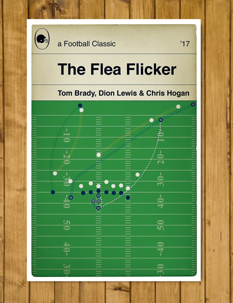 New England Patriots - The Flea Flicker v Steelers 2017 - Various Sizes