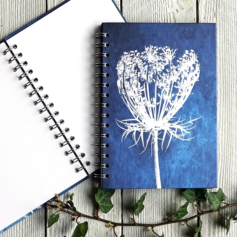 Queen Annes Lace A5 Spiral Bound Notebook