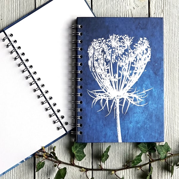 Queen Annes Lace A5 Spiral Bound Notebook