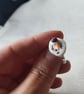 Handmade melted snowman polymer clay ring - Image 1