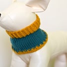 Hand Knitted Merino Wool Dog Snood - Neck Warmer for Dogs