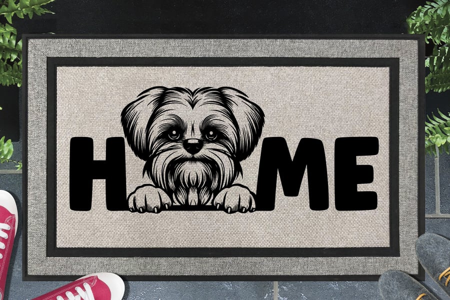 Maltese Home Door Mat - Maltese Welcome Mat - All Weather - 45x70cm 