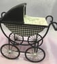 A Coachbuilt Pram for The Baby of the Family in a Collector’s Dolls House & BABY - Image 4