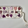 'With love' - Handmade Fabric Gift Tag