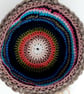 Small Crocheted Cotton and Jute Storage Basket - Pink - Image 3