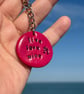  Live, Love, Wine Pebble Keyring  - Image 4