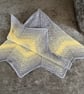 Grey and lemon crocheted baby blanket, unisex baby blanket, baby gift idea - Image 2