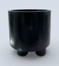 Perfectly Imperfect Large Black Three-Foot Plant Pot 15 cm