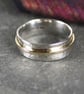 Silver and gold spinner ring. - Image 2