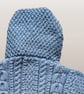 Baby Hooded Jacket - Cable Pattern - Fits Age 3-6 months - Image 4