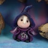 Tiny Witch Gnome 'Aggnes' OOAK Sculpt by Ann Galvin