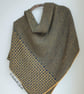 Hand knitted shawl, Asymmetrical shawl, Wedding shawl, Unique gift for women  - Image 1