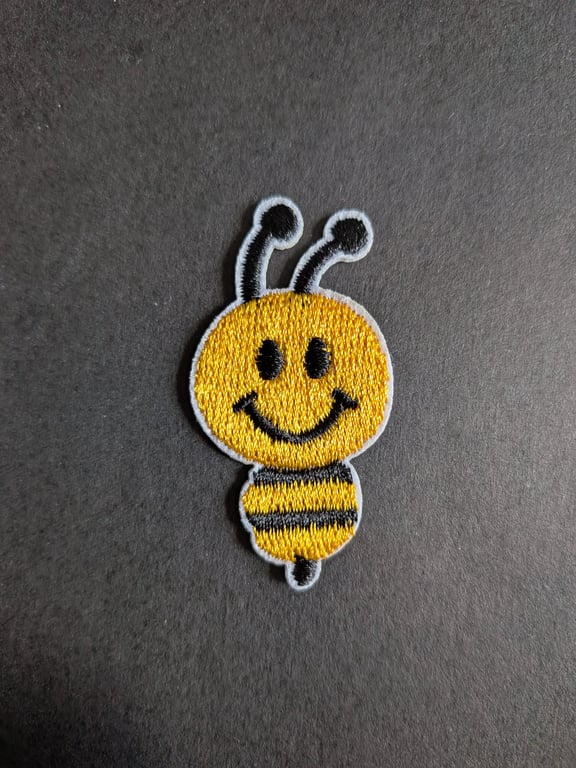 Bee - Embroidered Iron on Patch
