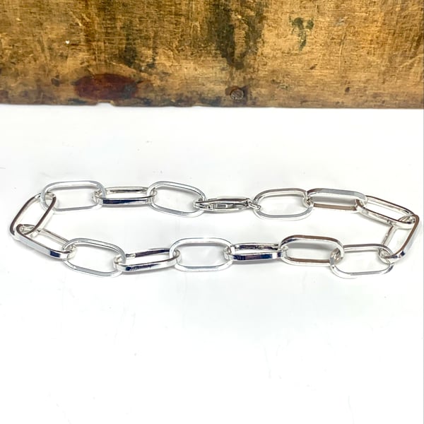 Handmade Silver Paperclip Bracelet
