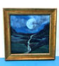 Moon Path - An original framed painting in mixed media