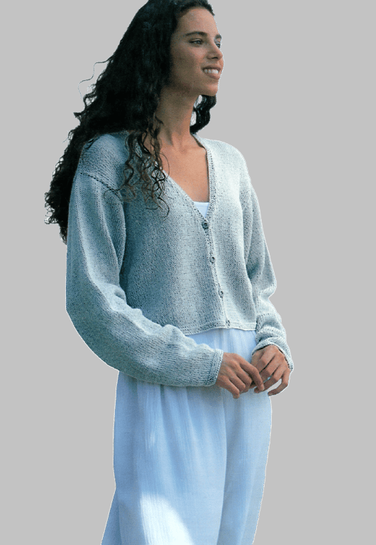 VINTAGE KNITTING PATTERN PDF Cropped Cardigan