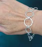 Hallmarked bracelet, argentium silver link bracelet - Image 4