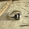 Sterling Silver Broken Doll Face Ring - Face Fragment Ring