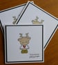 Pack of 3 Christmas Cards - Reindeer - Image 5