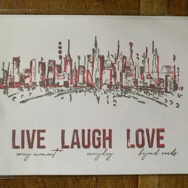 Live, Laugh, Love Card 