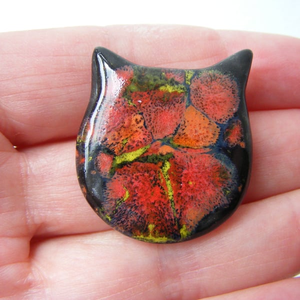 Cat head Brooch
