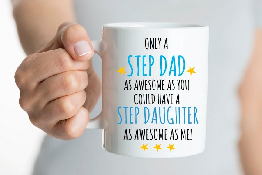 Awesome Step dad mug, step dad birthday gift, Christmas gift for Step dad, gift 