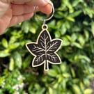 'Autumn Leaf' Wooden Keyring