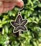 'Autumn Leaf' Wooden Keyring - Image 1