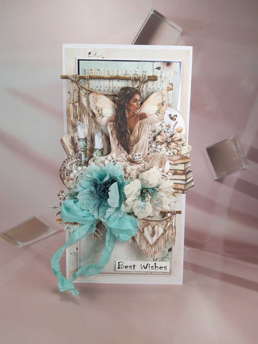 Handmade Layered Greeting Card (K)