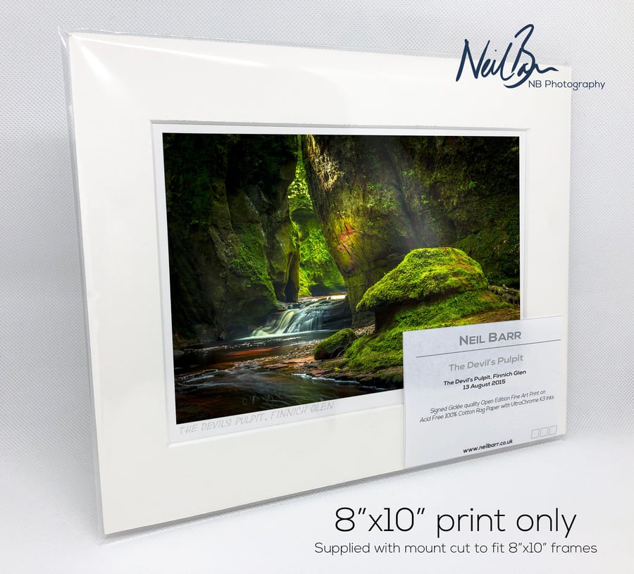 The Devil's Pulpit Scotland - A5 (10" x 8") Unframed Print